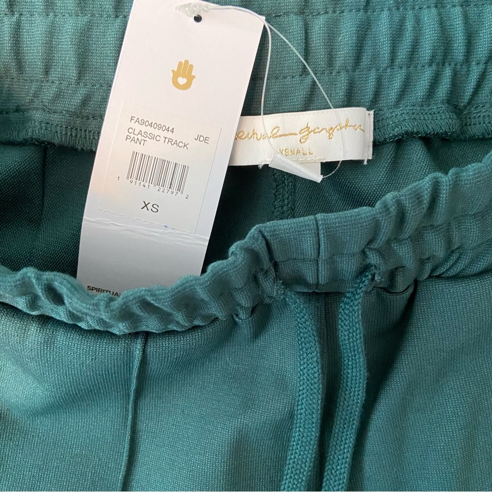 NWT Spiritual Gangster Classic Cropped Jade Green Track Pants with Stripes - Picture 11 of 13